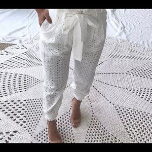 VillaGa White Lace Pants New